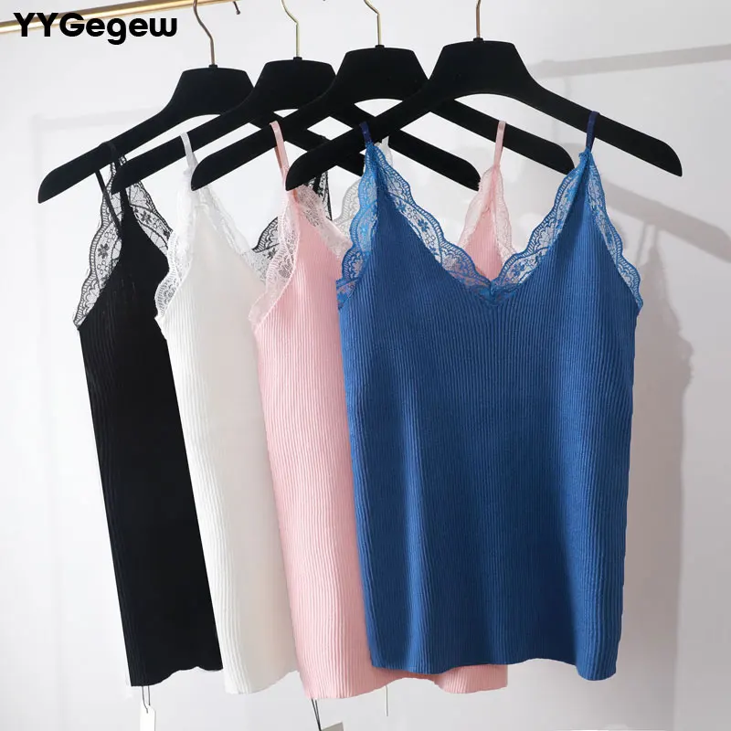 2019 new sexy v-neck lace Tank Tops Women camisole casual camisole chic solid sleeveless shirt female knit top
2019 new sexy v-neck lace Tank Tops Women camisole casual camisole chic solid sleeveless shirt female knit top