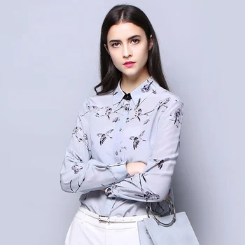 Natural Silk Crepe Shirt Pure Silk Fabric Eco-friendly Printing New Trend Birds Pattern Long Sleeve Blouse Femme Top Quality
Natural Silk Crepe Shirt Pure Silk Fabric Eco-friendly Printing New Trend Birds Pattern Long Sleeve Blouse Femme Top Quality