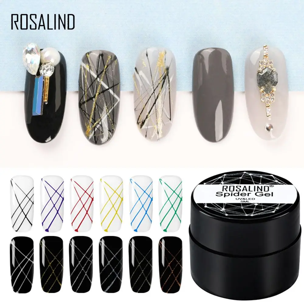 ROSALIND Spider Gel Nail Polish DIY Web Painting Creative Nail Art Line Drawing Paint Nail Gel Pulling Silk Spider Gel Lacquer
ROSALIND Spider Gel Nail Polish DIY Web Painting Creative Nail Art Line Drawing Paint Nail Gel Pulling Silk Spider Gel Lacquer