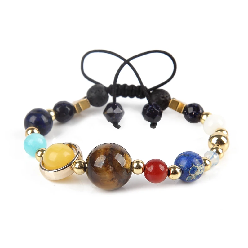 Children Universe Galaxy Eight Planets In The Solar System Guardian Star Lava Reiki Natural Stone Beads Bracelet Adjustable 1pcs
Children Universe Galaxy Eight Planets In The Solar System Guardian Star Lava Reiki Natural Stone Beads Bracelet Adjustable 1pcs
