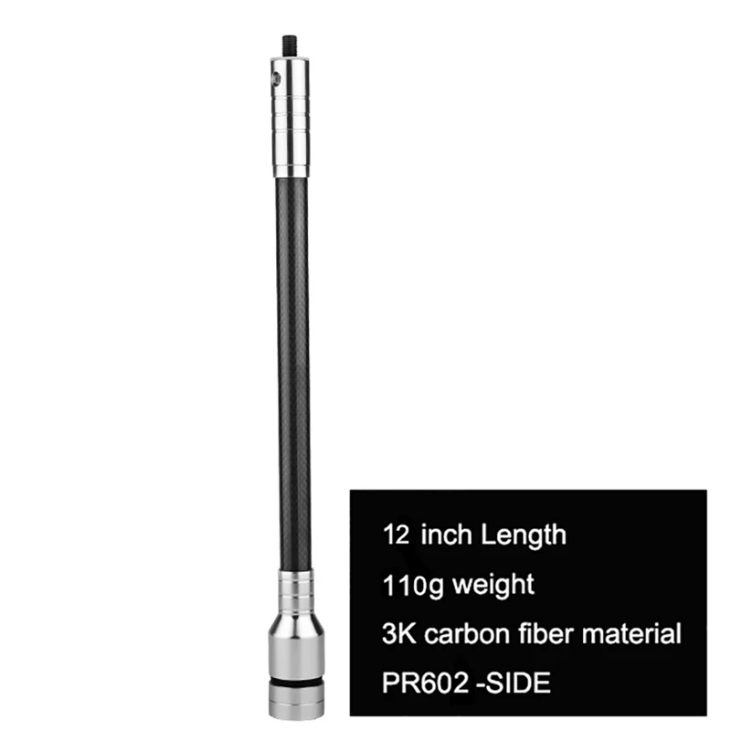 12 Inch PR602-SIDE Archery Carbon Stabilizer System Balance Bar Stabilizer Side Rod Damper Balance Rod Reduce Shock Noise
12 Inch PR602-SIDE Archery Carbon Stabilizer System Balance Bar Stabilizer Side Rod Damper Balance Rod Reduce Shock Noise