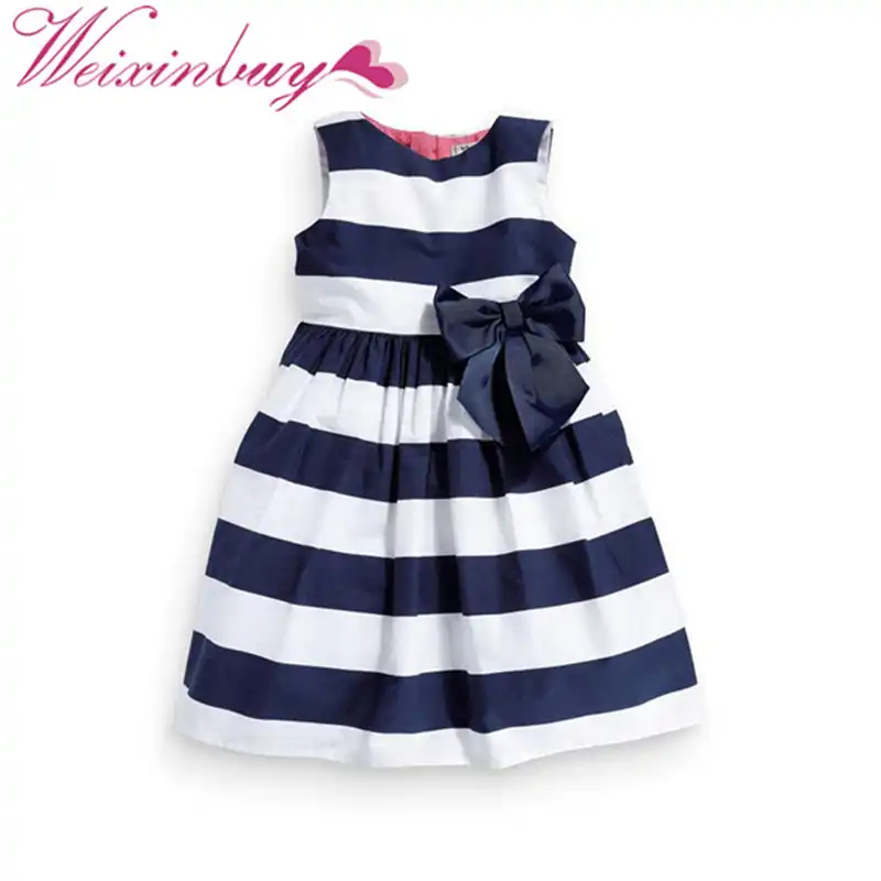 baby blue and white striped dress