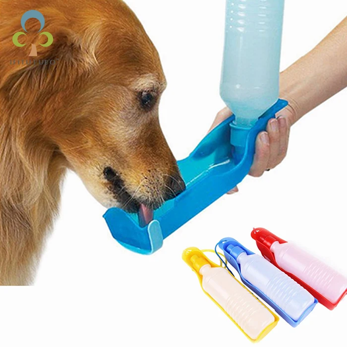 

500ml Blue/Red/Pink Dog Drinking Bottles Potable Pet Dog Cat Water Feeding Drink Bottle Dispenser Pet Product GYH
