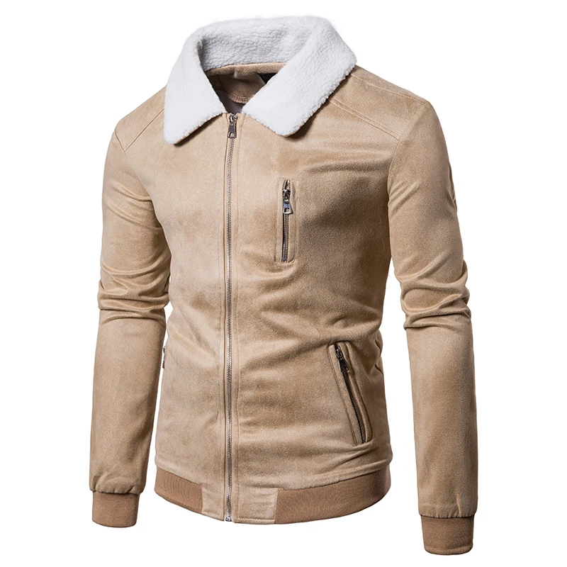 Winter Lamb cashmere men's jacket overcoat turn down collar zipper slim fit male coat jackets outwear winter warm Deerskin coat
Winter Lamb cashmere men's jacket overcoat turn down collar zipper slim fit male coat jackets outwear winter warm Deerskin coat
