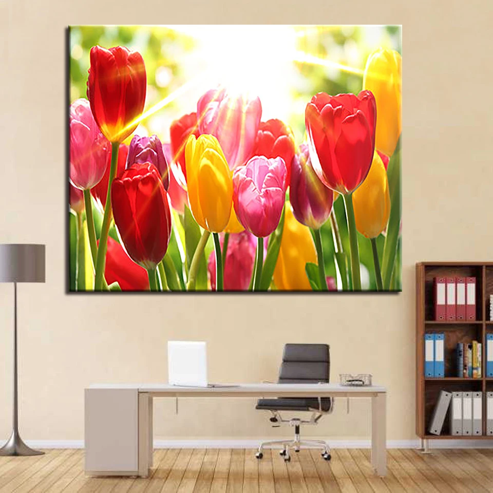 Oil-Painting-By-Numbers-DIY-Kits-Colors-Drawing-Digit-Sunshine-Tulip-On-Canvas-Home-Decoration-Wall (2)