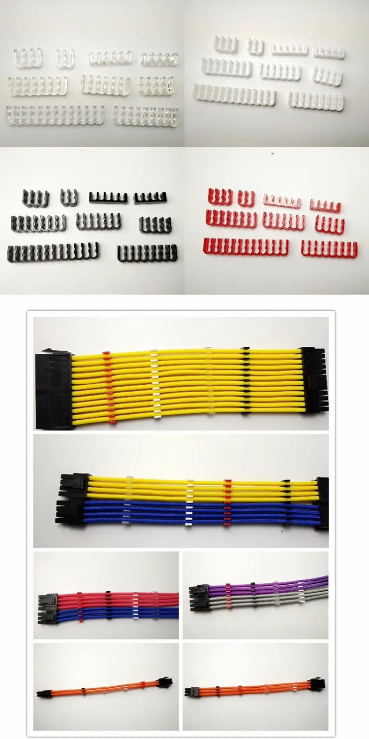 WinfMOD Red/Black/White/Transparent Magazine Clips /Cable Combs / Cable Clamp for 24/16/14/12/8/6/5/4Pin Sleeving Cables
WinfMOD Red/Black/White/Transparent Magazine Clips /Cable Combs / Cable Clamp for 24/16/14/12/8/6/5/4Pin Sleeving Cables