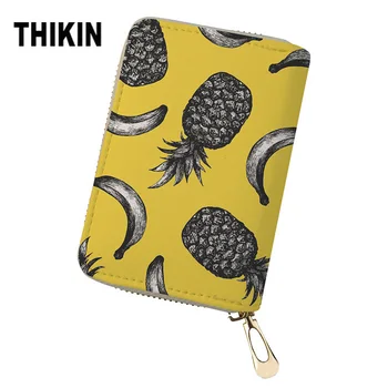 THIKIN Funny Banana Yellow Print PU Leather Kaarthouder Cards Holder Canta Bag Women Zipper Credit ID Card Organizer Customized
THIKIN Funny Banana Yellow Print PU Leather Kaarthouder Cards Holder Canta Bag Women Zipper Credit ID Card Organizer Customized