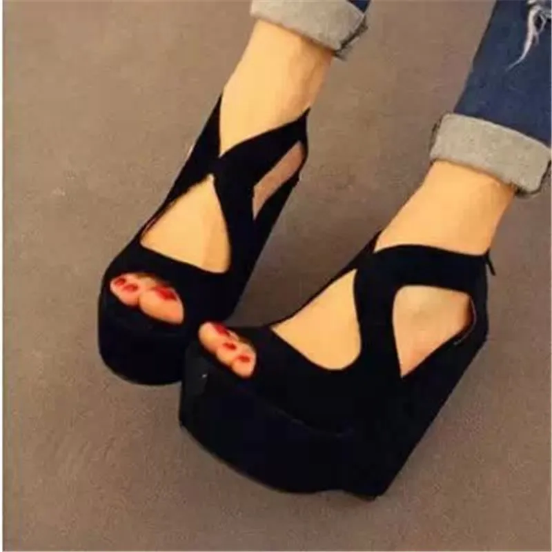 2019 free ship New arrival casual Women Fish Mouth Non-slip Platform Slope High Heels Sandals Buckle Strap Sandals
2019 free ship New arrival casual Women Fish Mouth Non-slip Platform Slope High Heels Sandals Buckle Strap Sandals