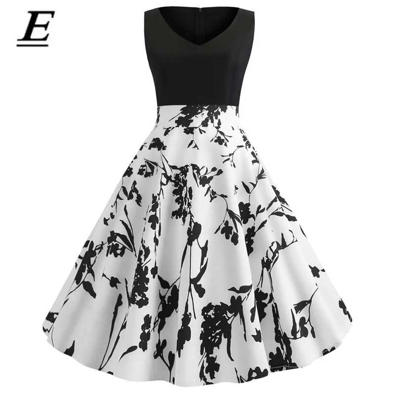 V Neck Sexy Summer Dress Women Floral Print Patchwork Vintage Dress Hepburn 50s 60S Elegant Party Dresses Plus Size Sundress
V Neck Sexy Summer Dress Women Floral Print Patchwork Vintage Dress Hepburn 50s 60S Elegant Party Dresses Plus Size Sundress