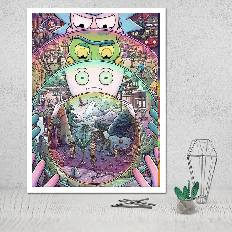 Painting Photo Canvas Poster Rick and Morty Living Room Modern Decoration Wall Table Scandinavian Poster Poster Black White Y-03
Painting Photo Canvas Poster Rick and Morty Living Room Modern Decoration Wall Table Scandinavian Poster Poster Black White Y-03