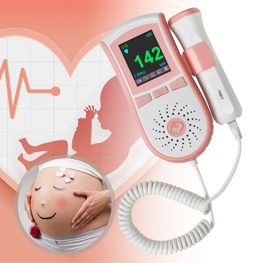 

Large LCD display CE Fetal Doppler Portable Ultrasound Fetal Heart Monitor with 2MHz/3MHz probe#*