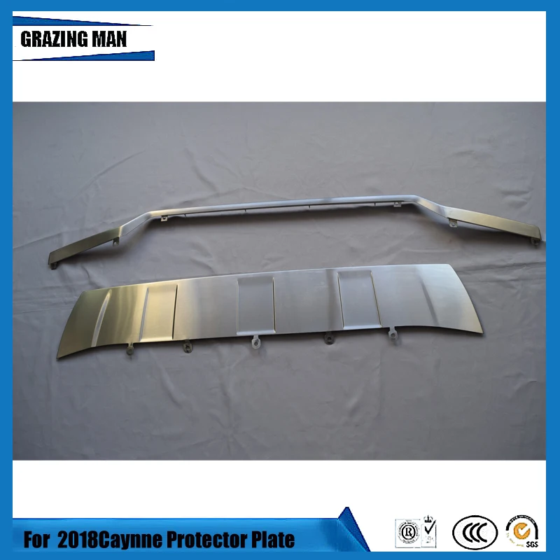 Stainless Stell Front and Rear Silver Plate Guard Back Plate Protector Bumper Bar for 2018 18 Porsche Cayenne
Stainless Stell Front and Rear Silver Plate Guard Back Plate Protector Bumper Bar for 2018 18 Porsche Cayenne