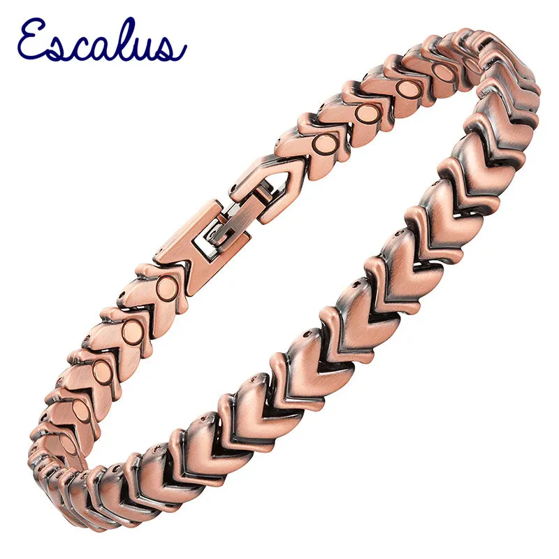 Escalus Heart Copper Plating Magnetic Powerful Bracelet For Women 26pcs Magnets Jewelry Link Chain Bracelets Bangle Wristband
Escalus Heart Copper Plating Magnetic Powerful Bracelet For Women 26pcs Magnets Jewelry Link Chain Bracelets Bangle Wristband