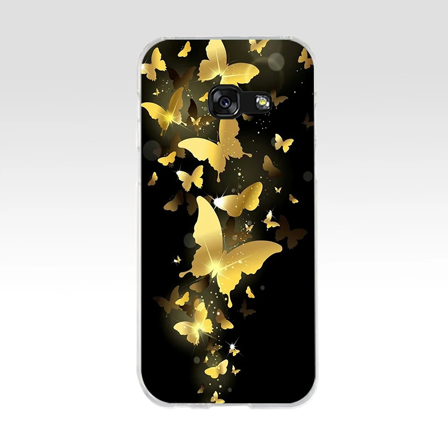 26WE amp желтый золотой Блестящий Мягкий Силиконовый ТПУ чехол для телефона Samsung A3 A5