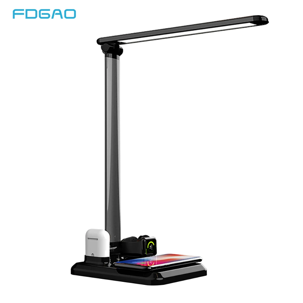 FDGAO 4 in 1 LED Desk Lamp Light Qi Wireless Charger For iPhone XS XR X 8 Apple Watch 4 3 Airpods Samsung S10 S9 S8 USB Adapter
FDGAO 4 in 1 LED Desk Lamp Light Qi Wireless Charger For iPhone XS XR X 8 Apple Watch 4 3 Airpods Samsung S10 S9 S8 USB Adapter