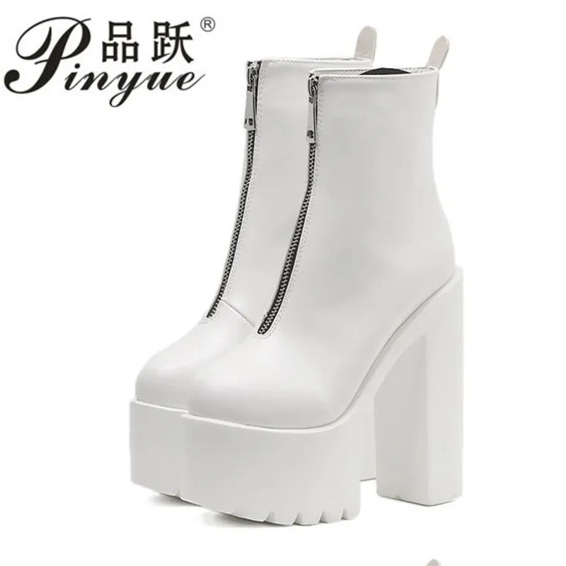 2018 Fashion Autumn Women Ankle Boots Leather Black Female High Heels Shoes Ultra High Platform Heels Round Toe Lady Shoe
2018 Fashion Autumn Women Ankle Boots Leather Black Female High Heels Shoes Ultra High Platform Heels Round Toe Lady Shoe