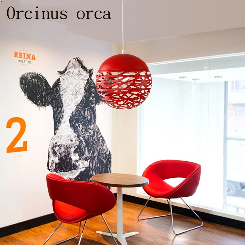 The Nordic modern minimalist single head chandelier office restaurant cafe bar creative hollow iron chandelier Postage free
The Nordic modern minimalist single head chandelier office restaurant cafe bar creative hollow iron chandelier Postage free