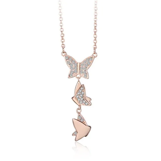 ENDELI 2019 HOT Fashion jewelry Rose Gold Tassel Butterfly Necklace Women Crystal from Swarovskis Romantic
ENDELI 2019 HOT Fashion jewelry Rose Gold Tassel Butterfly Necklace Women Crystal from Swarovskis Romantic
