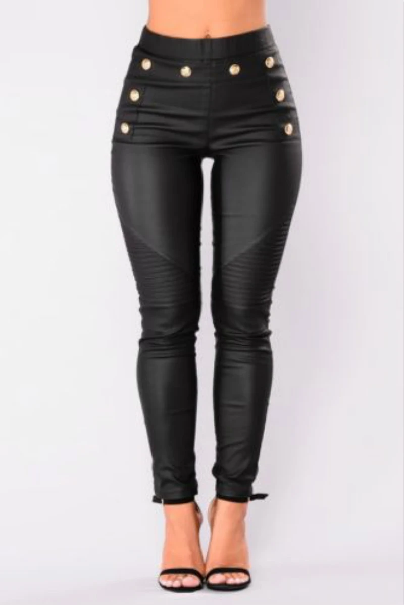 New Women's Skinny Faux Leather Stretch Jeggings Trousers Jeans Pants Leggings Black High Waist
New Women's Skinny Faux Leather Stretch Jeggings Trousers Jeans Pants Leggings Black High Waist