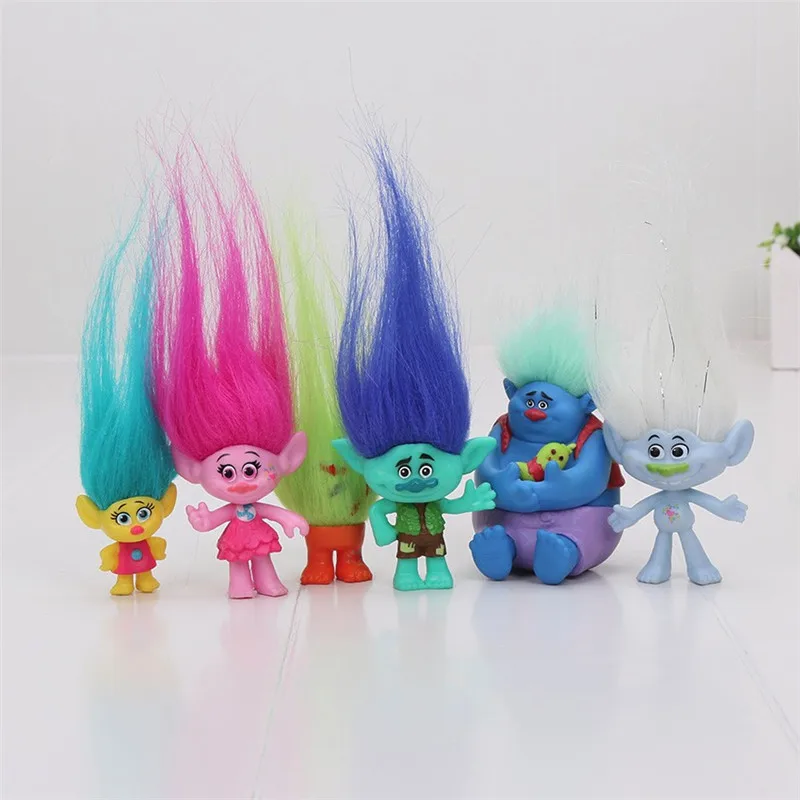 6Pcs/Set 2-6cm Trolls Figures Movie Collectible Dolls Poppy Branch Biggie PVC Trolls Action Figures Model
6Pcs/Set 2-6cm Trolls Figures Movie Collectible Dolls Poppy Branch Biggie PVC Trolls Action Figures Model