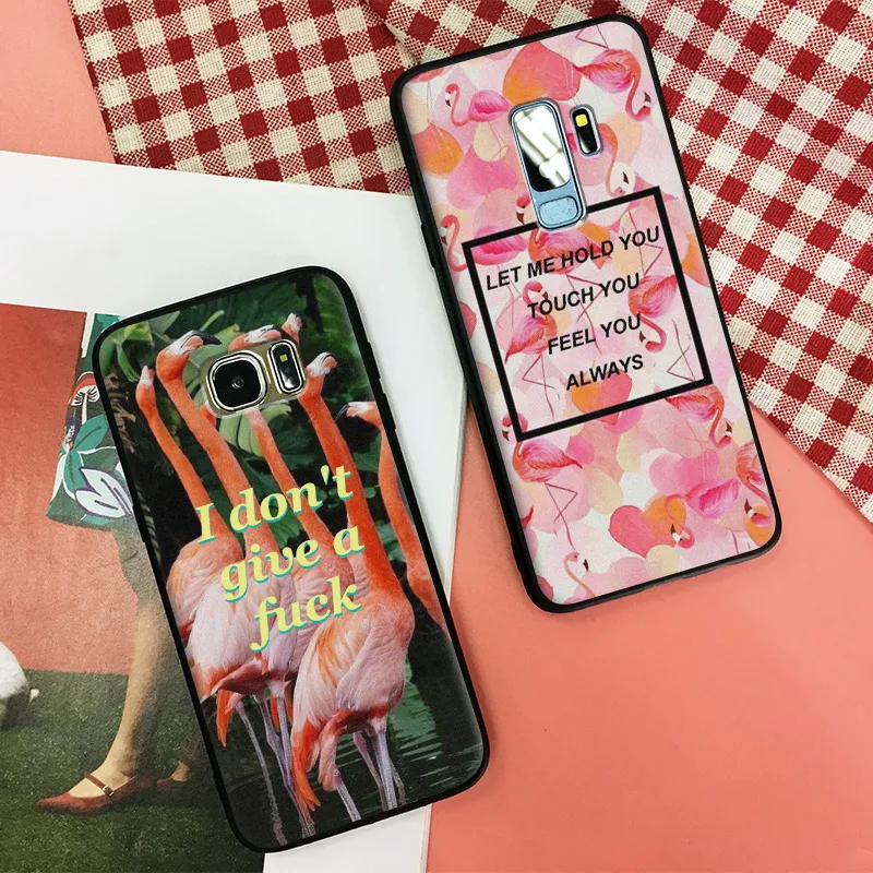 Flamingo Bird Quotes Aesthetic coque Soft Silicone Phone Case Shell Cover For Samsung S7 Edge S8 S9 Plus Note 8 9
Flamingo Bird Quotes Aesthetic coque Soft Silicone Phone Case Shell Cover For Samsung S7 Edge S8 S9 Plus Note 8 9