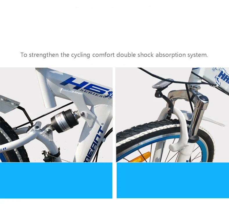 Folding Mountain Bicycle 21/24/27 Speeds 26/24 Inch Front and Rear Mechanical Disc Brakes Double for Adult Students