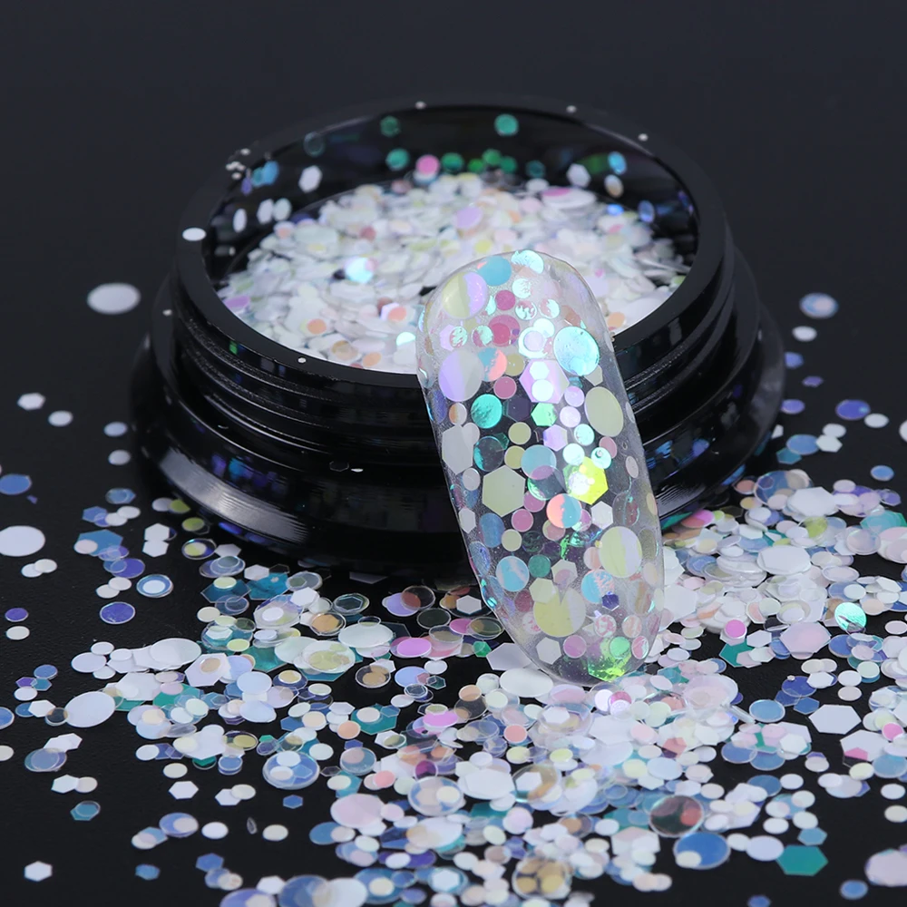3D Mermaid Nail Flakes Sparkly Mini Round Sequins Mix Color Glitter Nails Art Decoration Polish Tip Paillette Manicure SAPX01-12
3D Mermaid Nail Flakes Sparkly Mini Round Sequins Mix Color Glitter Nails Art Decoration Polish Tip Paillette Manicure SAPX01-12