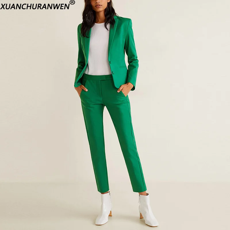 Autumn Blazer Suit For Women Casual Slim Office Suit Blazer Jacket Autumn Two Piece Long Pants Outfits XL2208
Autumn Blazer Suit For Women Casual Slim Office Suit Blazer Jacket Autumn Two Piece Long Pants Outfits XL2208