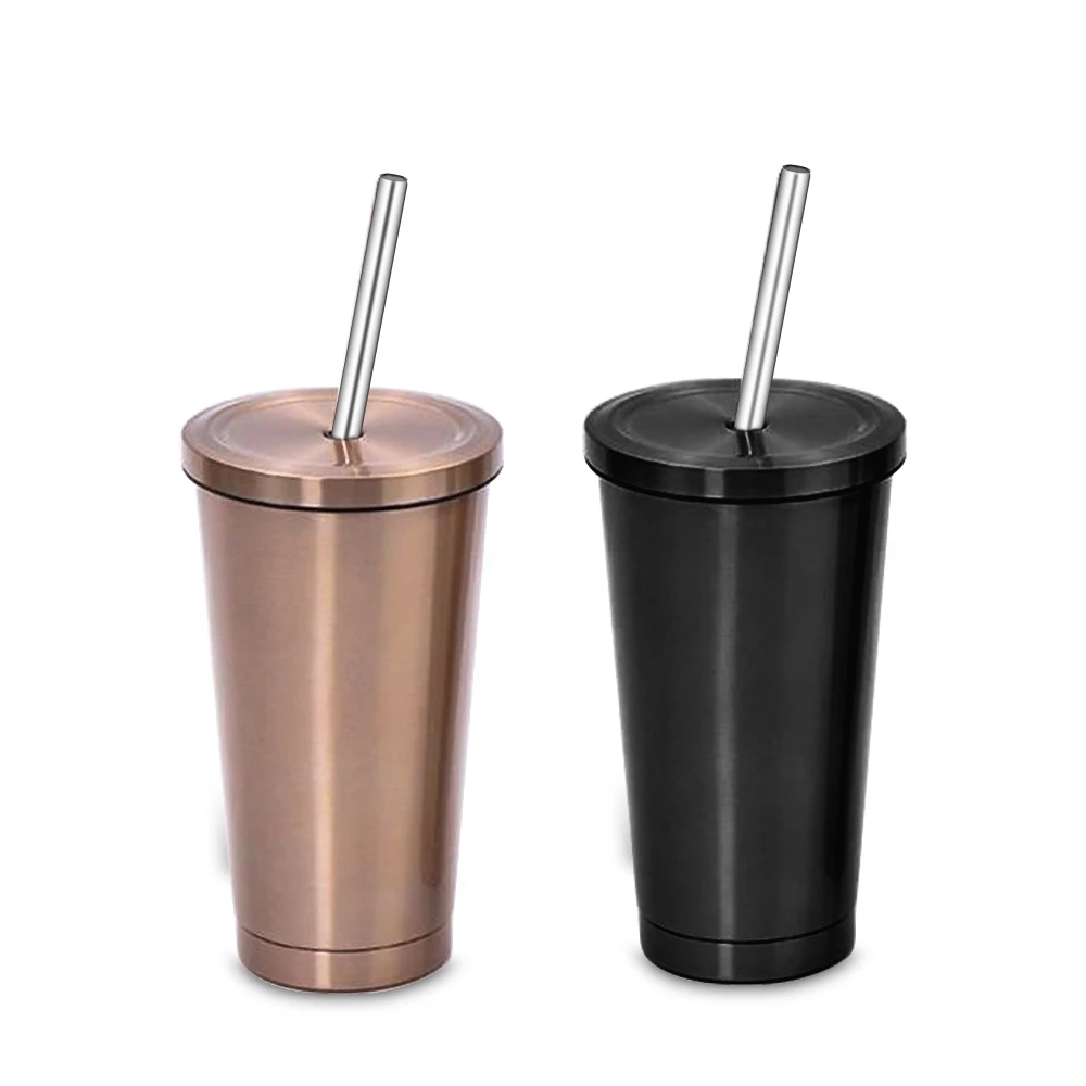 500ml Stainless Steel Insulated Travel Coffee Mug Tumbler Sweat Free Tea Beer Juice Cup Flask Water Drinking Bottle With Straw
500ml Stainless Steel Insulated Travel Coffee Mug Tumbler Sweat Free Tea Beer Juice Cup Flask Water Drinking Bottle With Straw