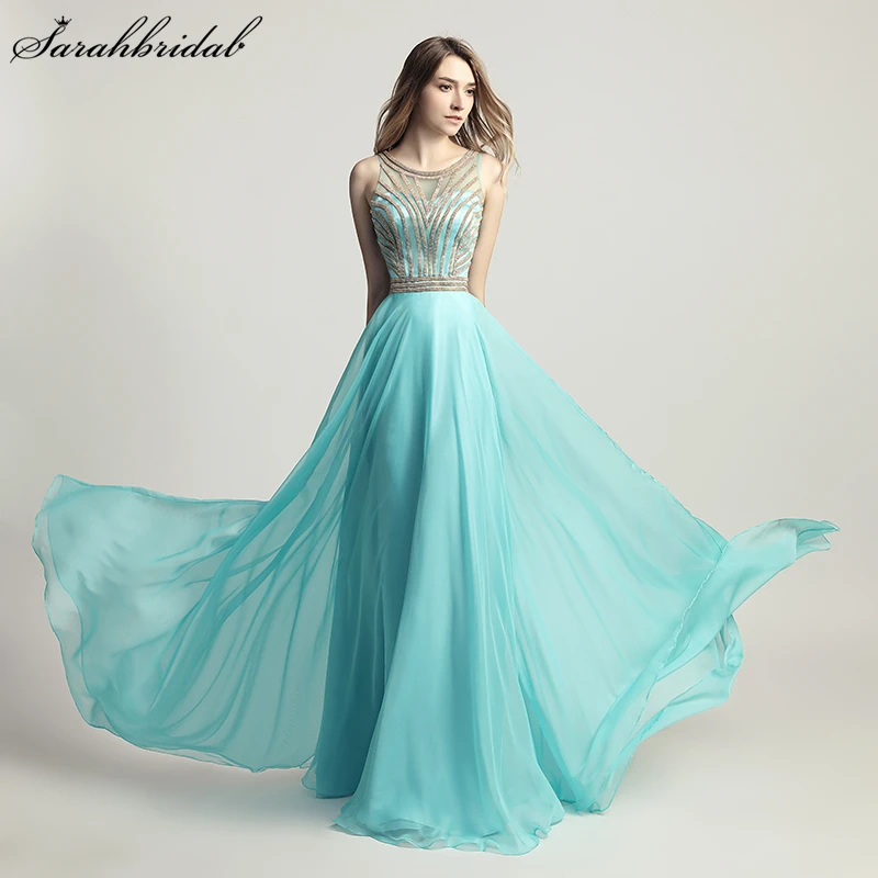 Vestido De Festa High Quality Sweety Charming Prom Dresses A Line Sleeveless Chiffon Beaded Aqua Party Evening Gown LSX411
Vestido De Festa High Quality Sweety Charming Prom Dresses A Line Sleeveless Chiffon Beaded Aqua Party Evening Gown LSX411