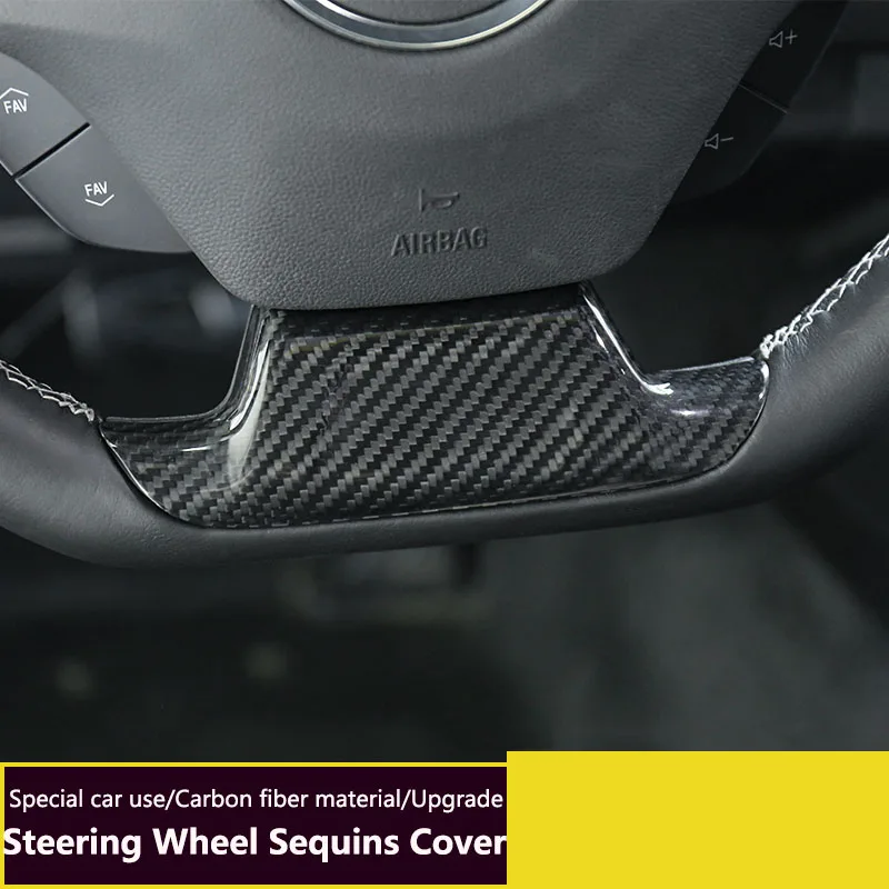 QHCP Carbon Fiber Car Steering Wheel Cover Trims Solid Hollow Style Black For Chevrolet Camaro 2016 2017 2018 Interior Accessory
QHCP Carbon Fiber Car Steering Wheel Cover Trims Solid Hollow Style Black For Chevrolet Camaro 2016 2017 2018 Interior Accessory