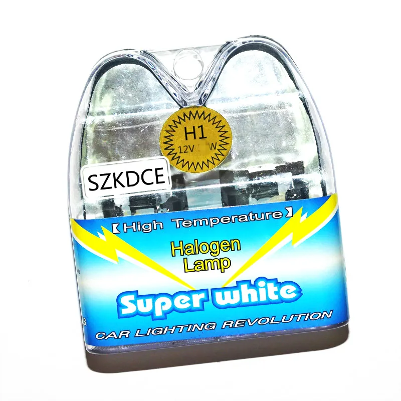 SZKDCE 2pcs H1 12V 55W 6000K H1 Xenon Super White Halogen Car Light Source Bulbs Automobile Headlights Auto Lamp Parking Cars
SZKDCE 2pcs H1 12V 55W 6000K H1 Xenon Super White Halogen Car Light Source Bulbs Automobile Headlights Auto Lamp Parking Cars