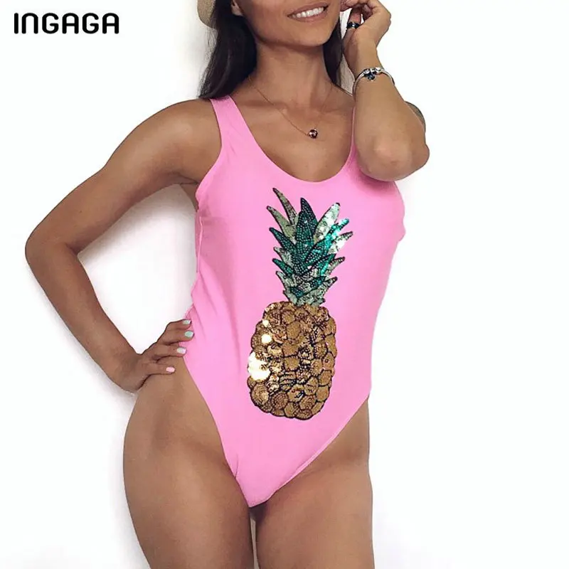INGAGA New One Piece Swimsuit Sexy High Cut Swimwear Women Pineapple Sequins U-back Swimsuits Bathing Suit Beachwear
INGAGA New One Piece Swimsuit Sexy High Cut Swimwear Women Pineapple Sequins U-back Swimsuits Bathing Suit Beachwear