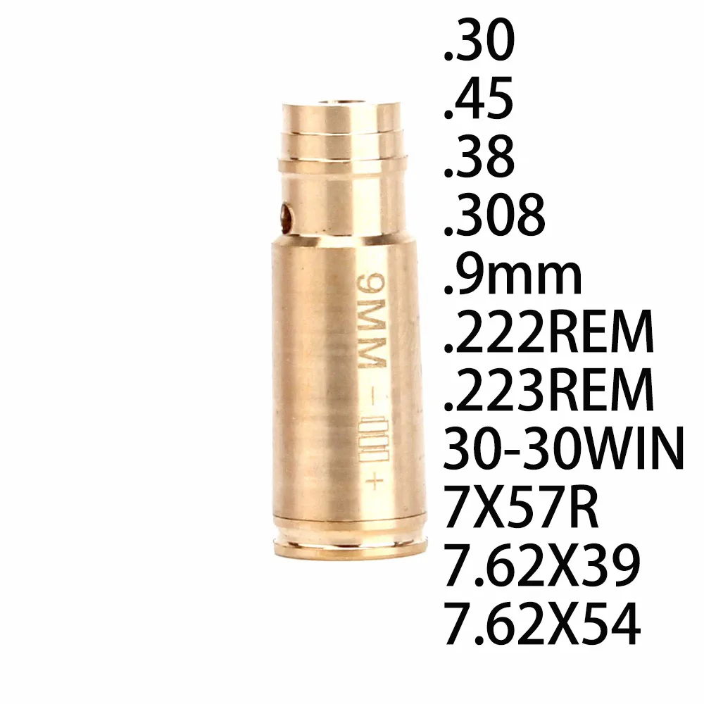 ohhunt CAL .9mm .45 .30 .222REM .223REM 7.62X39 30-30WIN 7X57R .308 7.62X54 .38 Cartridge Red Laser Bore Sighter Boresighter
ohhunt CAL .9mm .45 .30 .222REM .223REM 7.62X39 30-30WIN 7X57R .308 7.62X54 .38 Cartridge Red Laser Bore Sighter Boresighter