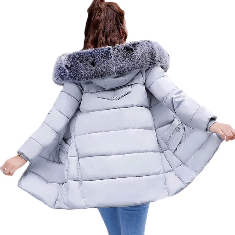 Autumn Winter New Down cotton Jacket Women Thick Warm Cotton Jackets Korean Female Casual Plus size Hooded Fur collar Parkas 741
Autumn Winter New Down cotton Jacket Women Thick Warm Cotton Jackets Korean Female Casual Plus size Hooded Fur collar Parkas 741