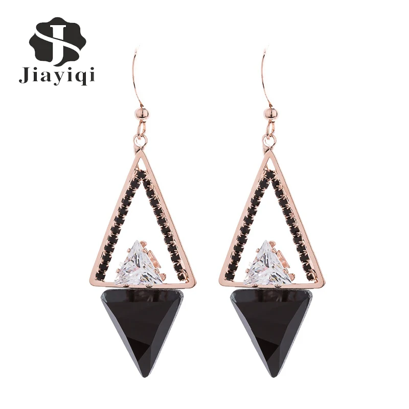 Nightclub Triangular Geometric Black Chunky Crystal Simulated Gemstone Pendant Sexy Earrings For Women Party Jewelry EH1068-1
Nightclub Triangular Geometric Black Chunky Crystal Simulated Gemstone Pendant Sexy Earrings For Women Party Jewelry EH1068-1