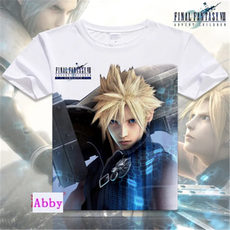 Japanese Anime Tops Final Fantasy Cosplay T shirt 2016 Fashion Men T-Shirts Cloud Strife YUNA Short Sleeve Casual T Shirts
Japanese Anime Tops Final Fantasy Cosplay T shirt 2016 Fashion Men T-Shirts Cloud Strife YUNA Short Sleeve Casual T Shirts