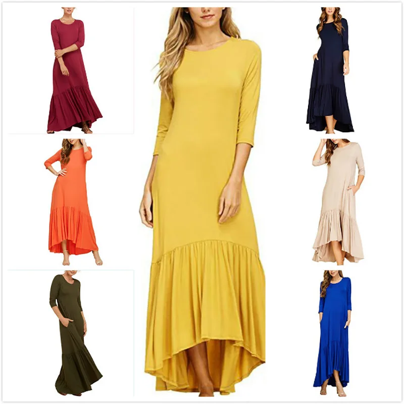 DSQUAENHD 2019 New Spring Long Dresses Fashionable Unregular Patchwork Fold O-neck Pockets Floor-length Dress Multicolor
DSQUAENHD 2019 New Spring Long Dresses Fashionable Unregular Patchwork Fold O-neck Pockets Floor-length Dress Multicolor