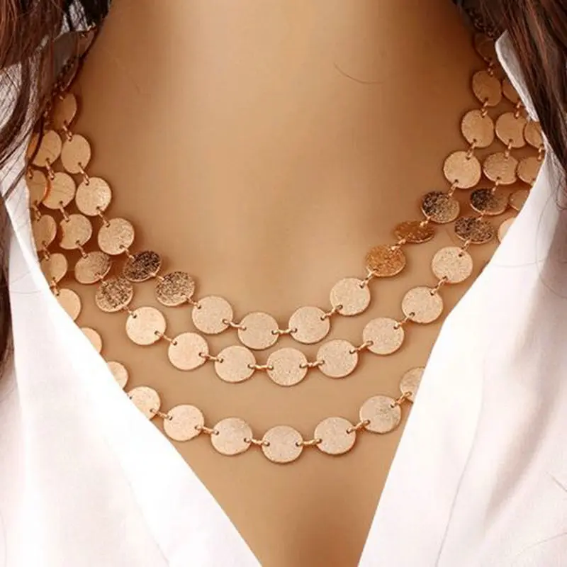 2016 Charm Choker Necklaces For Women Gold Silver Circle Multi Layer Maxi Statement Bib Collar Necklace Women Fashion Jewelry
2016 Charm Choker Necklaces For Women Gold Silver Circle Multi Layer Maxi Statement Bib Collar Necklace Women Fashion Jewelry