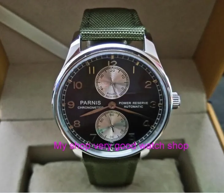 43mm PARNIS Blue dial ST25 Automatic Self-Wind movement men's watches power reserve Mechanical watches Fx213A
43mm PARNIS Blue dial ST25 Automatic Self-Wind movement men's watches power reserve Mechanical watches Fx213A