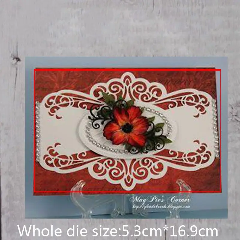 16.9*5.3cm lace crown frame Metal Cutting Dies for Scrapbooking Card make DIY Embossing Photo Album Crafts Knife Mold
16.9*5.3cm lace crown frame Metal Cutting Dies for Scrapbooking Card make DIY Embossing Photo Album Crafts Knife Mold
