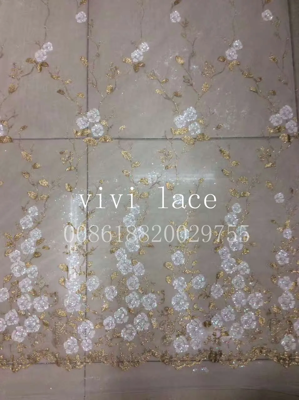 5yards f318# cream white no.9 gold flower pattern hand print sparkle glued glitter african tulle mesh lace for sawing/party
5yards f318# cream white no.9 gold flower pattern hand print sparkle glued glitter african tulle mesh lace for sawing/party