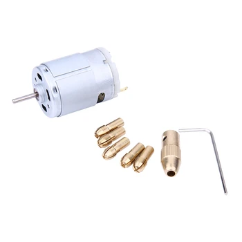Mini Small DC 12V Electric Motor PCB Hand Drill Press Drilling Compact Set with 16Pcs 0.8-1.5mm Twist Dril and 0.5-3.2mm Chucks
Mini Small DC 12V Electric Motor PCB Hand Drill Press Drilling Compact Set with 16Pcs 0.8-1.5mm Twist Dril and 0.5-3.2mm Chucks