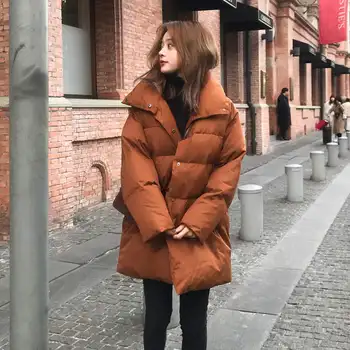 BF Style Stand Collar Winter Jacket Women Loose Oversized Coats Down Cotton Parka Thick Warm Long Coat Women Parkas Mujer C5607
BF Style Stand Collar Winter Jacket Women Loose Oversized Coats Down Cotton Parka Thick Warm Long Coat Women Parkas Mujer C5607