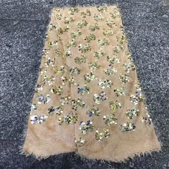 2019 Free Shipping by DHL! High quality guipure lace sequence lace sequin embroidery tulle lace fabric for women dress Gold
2019 Free Shipping by DHL! High quality guipure lace sequence lace sequin embroidery tulle lace fabric for women dress Gold