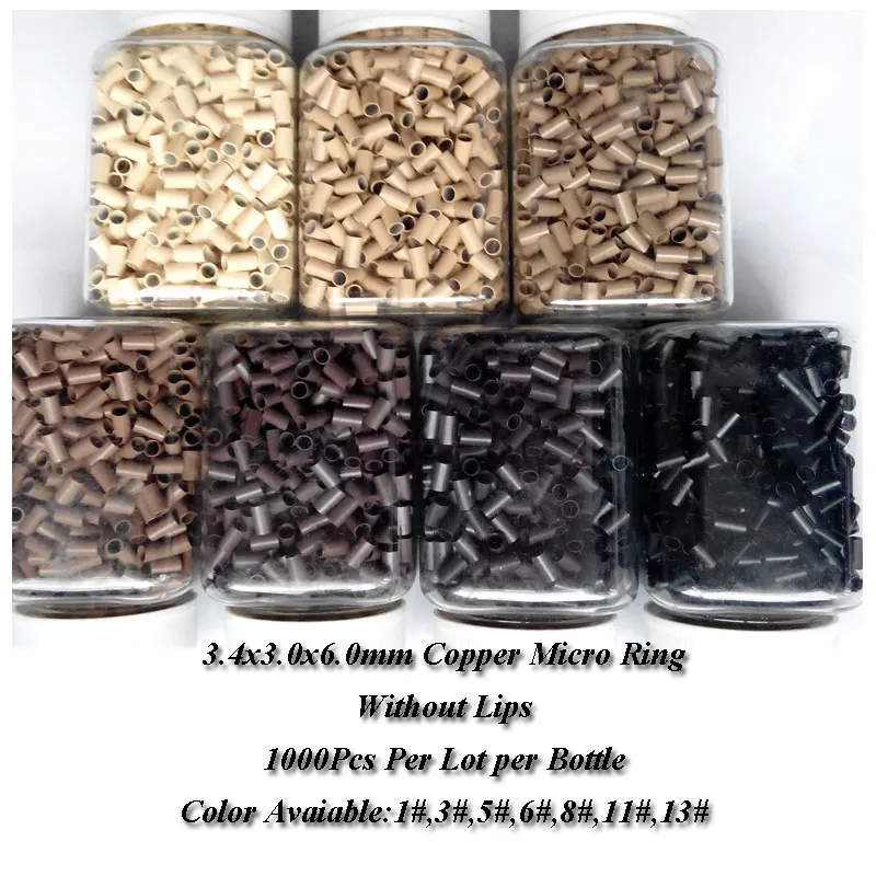 Black brown blonde micro Bead Ring Link 1000pcs 3.4x3.0x6.0mm Straight copper Ring Mini Locks Beads for I tip hair
Black brown blonde micro Bead Ring Link 1000pcs 3.4x3.0x6.0mm Straight copper Ring Mini Locks Beads for I tip hair
