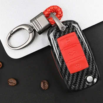 Carbon fiber+Silica gel car key cover case shell for VW Golf Bora Jetta POLO GOLF Passat Skoda Octavia A5 Fabia SEAT Ibiza Leon
Carbon fiber+Silica gel car key cover case shell for VW Golf Bora Jetta POLO GOLF Passat Skoda Octavia A5 Fabia SEAT Ibiza Leon