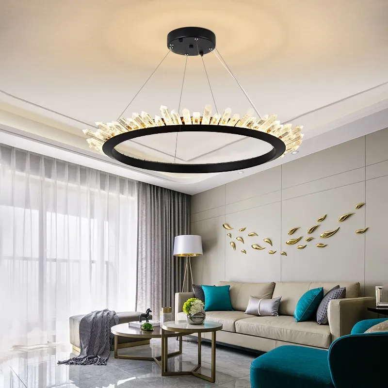 IKVVT Modern Simple Crystal Pendant Lights Creative Luxury LED Hanging Lamp for Restaurant Livingroom Parlor Hotel Indoor Deco
IKVVT Modern Simple Crystal Pendant Lights Creative Luxury LED Hanging Lamp for Restaurant Livingroom Parlor Hotel Indoor Deco