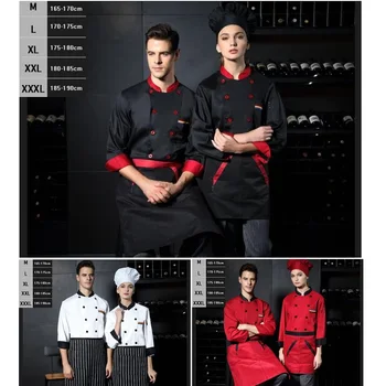 10pc s high quality Canteen chef wear long sleeved clothes hotel creative chef overalls bakery serving pizza shop barista wear
10pc s high quality Canteen chef wear long sleeved clothes hotel creative chef overalls bakery serving pizza shop barista wear