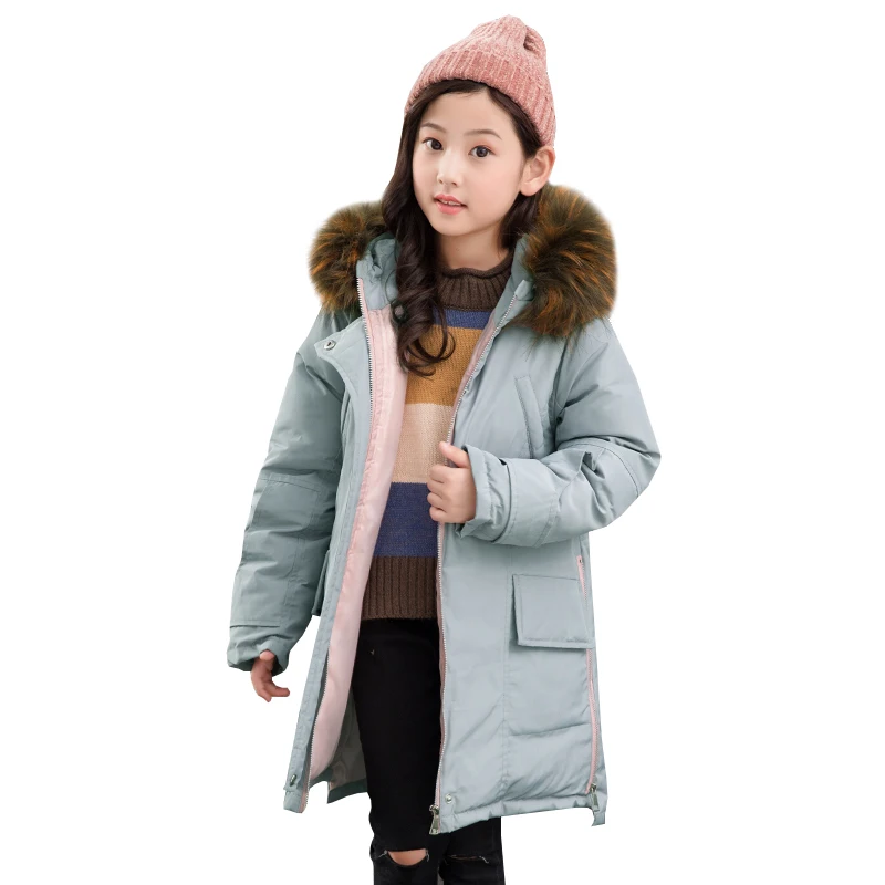 Russian winter 6-15 years old Girls Winter coat Kids Children Outwear color fur collar Long Down coat warmth large pocket zipper
Russian winter 6-15 years old Girls Winter coat Kids Children Outwear color fur collar Long Down coat warmth large pocket zipper